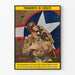 Poster vintage del paracadutista dell'esercito americano