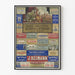 Poster vintage Parigi Industria e Case di Prima Classe di Lusso Parigino