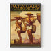 Poster vintage Patzcuaro – Viaggio notturno da Città del Messico