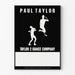 Poster minimalista Paul Taylor Taylor 2 Dance Company