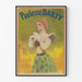Poster vintage Paulette Darty in costume d'epoca