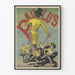Poster vintage Paulus ballerino in abito giallo
