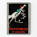 Poster pubblicitario vintage Pfefferminz Dr Hillers