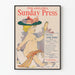 Poster vintage Philadelphia Sunday Press speciale di Pasqua