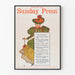 Poster vintage Philadelphia Sunday Press 10 maggio
