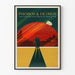 Poster decorativo Phobos & Deimos - Viaggio futuristico intorno alle lune di Marte