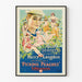 Poster vintage Picking Peaches con Harry Langdon e Bagnanti anni 1920