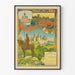 Poster vintage dei castelli di Pierrefonds, Compiègne e Coucy