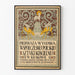 Poster decorativo di esposizione d'arte religiosa polacca antica