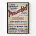 Poster vintage teatro Pinocchio Federal Theatre