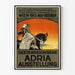 Poster vintage dell'esposizione austriaca Adria 1913