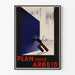Poster vintage Plan van de Arbeid design Bauhaus