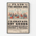 Poster pubblicitario antico J.D. Gray & Co. a Bridge End