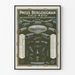 Poster vintage Pneus Bergougnan Bicicletta Moto Accessori di Velocipedia