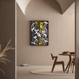 Manifesto Pop Art - Danza dei Felini