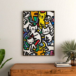 Manifesto Pop Art - Danza dei Felini