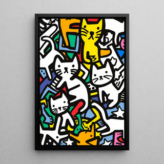 Manifesto Pop Art - Danza dei Felini
