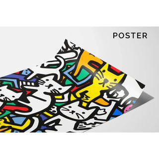 Manifesto Pop Art - Danza dei Felini