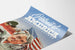 Poster Ritratto dell'America con bandiera americana e paesaggio storico