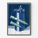 Poster pubblicitario vintage di prodotto POS in tubi