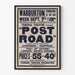 Poster teatrale vintage « Post Road » Federal Theatre