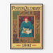 Poster Calendario 1897 stile Art Nouveau con motivi zodiacali