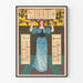 Poster calendario vintage 1897 - luglio, agosto, settembre