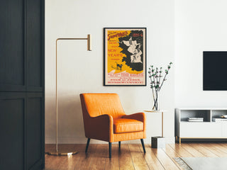 poster-shows-a-black-cat-and-two-skeletons-dressed-in-white-robes-and-sleep-caps