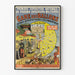 Poster vintage esposizione nazionale colombi viaggiatori militari