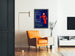 Poster pubblicitario vintage Lactobyl rosso e blu