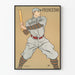 Poster vintage giocatore di baseball Princeton