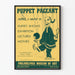 Poster Esposizione Vintage Festa dei Burattini Museo d'Arte di Filadelfia