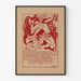 Poster vintage "Tema dell'India Antica" Quatzarts 1922