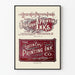 Poster vintage Queen City Printing Ink Co. Rosso vivace