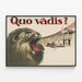 Poster decorativo Leone ruggente Quo Vadis per decorazione murale storica — quadro incorniciato alla parete