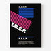Poster design R.S.V.P. T.D.S.P. A.S.A.P. - Decorazione murale grafica moderna
