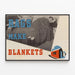 Poster vintage Rags Make Blankets per decorazione murale — quadro incorniciato alla parete