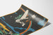 Poster vintage Ostacolo arcobaleno con aereo e arcobaleno