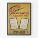 Poster vintage Teatro Hollywood Playhouse Ready Aim Fire