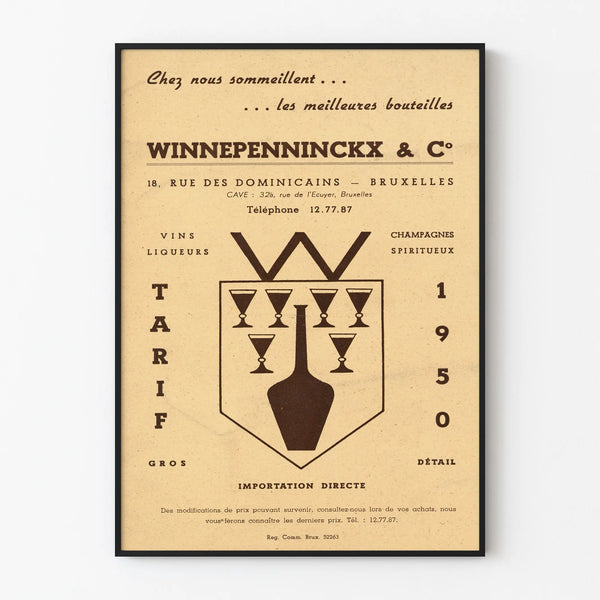 Poster pubblicitario vintage Maison Winnepenninckx - Decorazione murale retrò