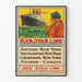 Poster vintage Red Star Line - Crociere Anversa, Southampton e Cherbourg verso New York