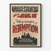 Poster vintage teatro all'aperto Redemption di Tolstoj