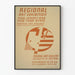 Poster d'epoca esposizione d'arte regionale del New Jersey e di New York