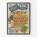 Poster musicale vintage "Revue of Revues" Santa Barbara 1937
