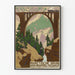 Poster vintage Ferrovia Retica - Ponte Viadotto Davos-Filisur in Svizzera