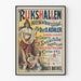 Poster vintage Rijks Hallen Musica e Spettacoli
