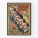 Poster vintage Ringling Bros ritratti illustrati