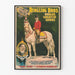 Poster vintage Ringling Bros - Il cavallo Silver King montato da John O'Brien