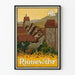 Poster vintage del villaggio di Riquewihr, Alsazia