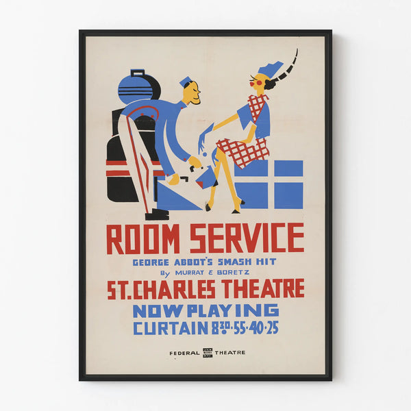 Poster vintage Room Service teatro St. Charles